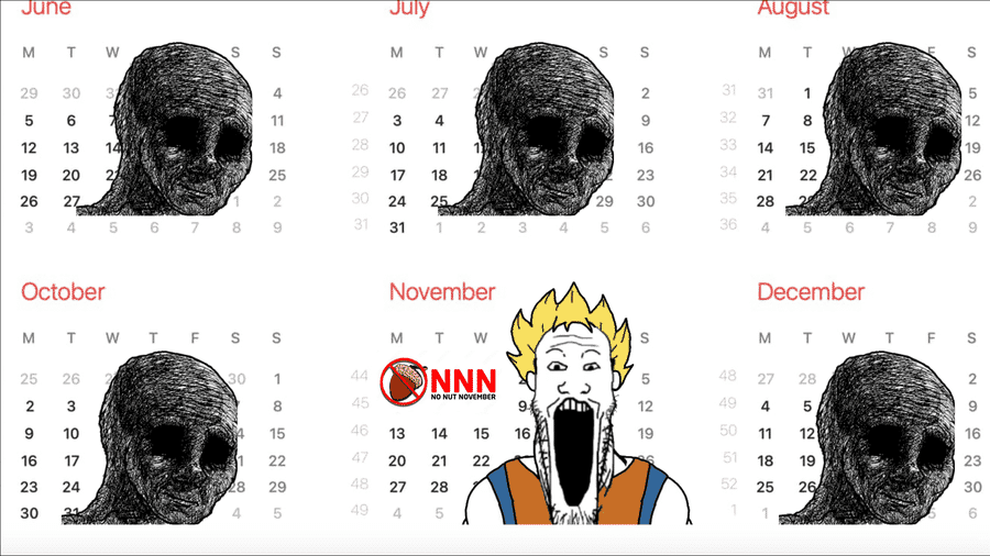 no nut november? harusnya no nut forever